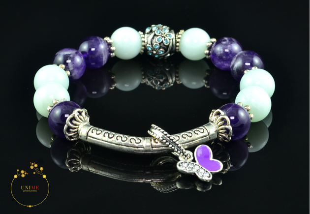 Shaanti | Peaceful Amethyst and Amazonite Bracelet