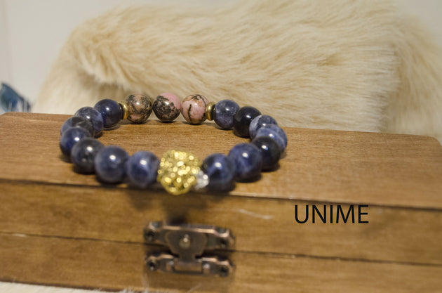 Sodalite and Rhodonite bracelet