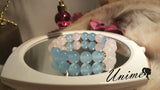 Rose Quartz and Blue Agate bracelet