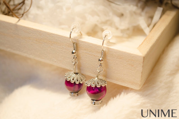 Pink Tiger's Eye Earrings