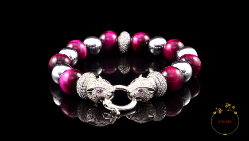 Bijon – Insightful Pink Eye Tiger Bracelet