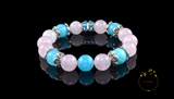 Ai – Loving Rose quartz and Blue Quartz Bracelet