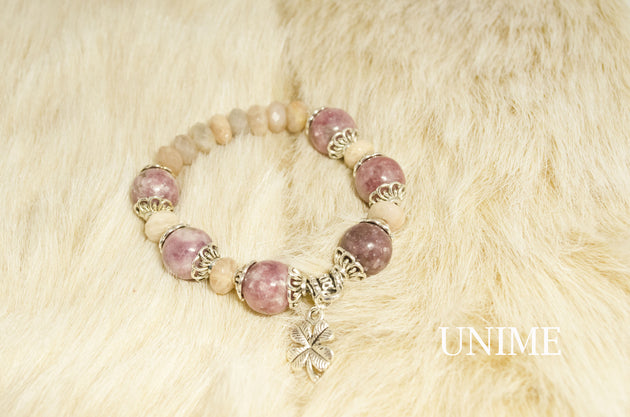 Sunstone and Tourmaline bracelet