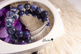 Blue Sodalite Silver bracelet