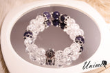 Blue Sodalite and Rock Quartz bracelet