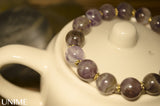 Purple Lavender bracelet with Amethyst gemstone beads - Unime Crystal Jewellery Shop - Semi-precious gemstone bracelets and necklaces - offer lucky charms