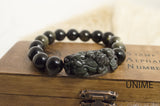 Gold Obsidian Pixiu bracelet