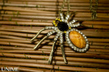 Spider Moissanite Necklace Charm Pendant