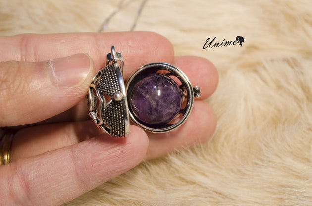 Amethyst Secret Charm Necklace