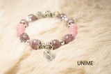 Tourmaline and Rhodochrosite bracelet