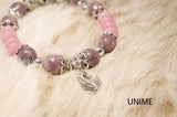 Tourmaline and Rhodochrosite bracelet