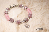 Tourmaline and Rhodochrosite bracelet