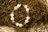Moonstone Amethyst bracelet - Unime Crystal Jewellery Shop - Semi-precious gemstone bracelets and necklaces - offer lucky charms