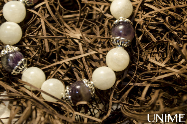 Moonstone Amethyst bracelet