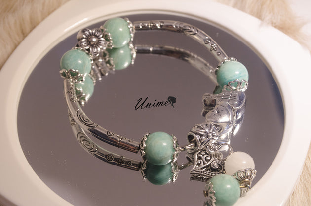 Brazilian Amazonite Silver Bracelet