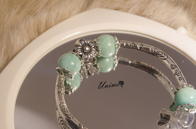 Brazilian Amazonite Silver Bracelet