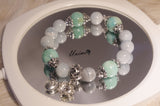 Aquamarine and Amazonite bracelet