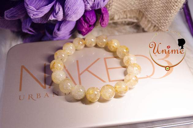 Golden Hair Rutilated Quartz bracelet