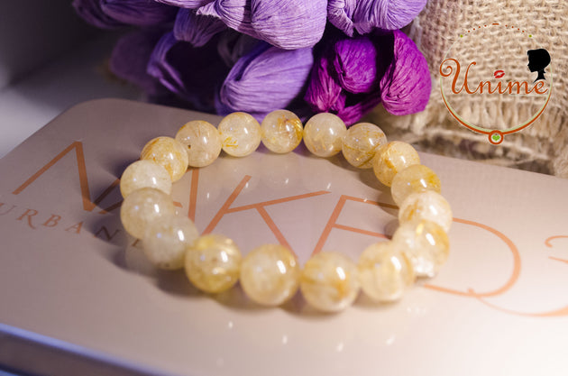 Golden Hair Rutilated Quartz bracelet