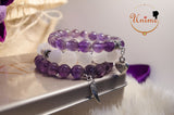 Bohomian Amethyst and Moonstone bracelet