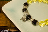 Citrine and Garnet bracelet - Unime Crystal Jewellery Shop - Semi-precious gemstone bracelets and necklaces - offer lucky charms