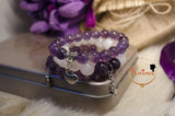 Bohomian Amethyst and Moonstone bracelet