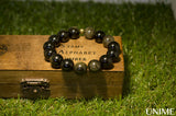 Unisex Black Gold Obsidian Bracelet - Unime Crystal Jewellery Shop - Semi-precious gemstone bracelets and necklaces - offer lucky charms