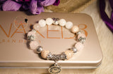 Unime Moonstone,Sunstone and Rose Quartz bracelet