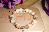 Unime Moonstone,Sunstone and Rose Quartz bracelet