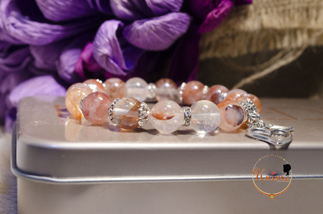 Red Rutilated Quartz bracelet