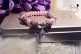 Pink Tourmaline and Rhodochrosite bracelet