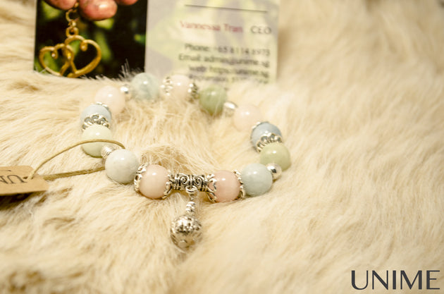 Rainbow bracelet - Unime Crystal Jewellery Shop - Semi-precious gemstone bracelets and necklaces - offer lucky charms