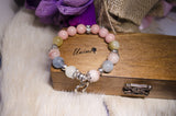 Loving Morgan and Pink Jade bracelet