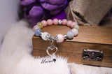 Loving Morgan and Pink Jade bracelet