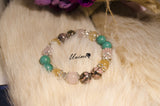 Turquoise,Rose Quartz,Citrine and Rhodonite bracelet