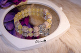 Citrine and Sunstone bracelet