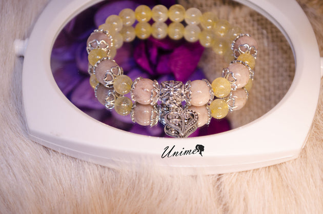 Citrine and Sunstone bracelet