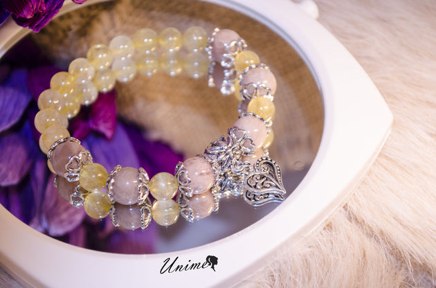 Citrine and Sunstone bracelet