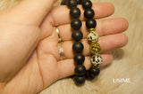 Tiger Black Matte Agate bracelet