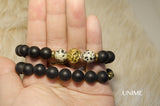 Tiger Black Matte Agate bracelet