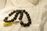 33 beads Black Matte Agate Tasbih