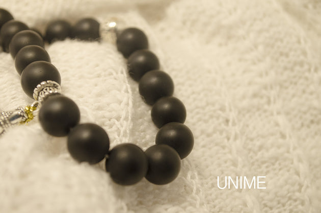 33 beads Black Matte Agate Tasbih