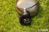 Nine-Tails Fox Charm Pendant with natural agate gemstone - Unime Crystal Jewellery Shop - Semi-precious gemstone bracelets and necklaces - offer lucky charms