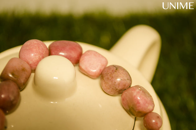 Buddha Peachy Rhodonite Bracelet