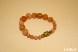 Buddha Peachy Rhodonite Bracelet