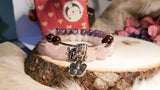 Tourmaline,Rose Quartz and Amethyst wrap bracelet