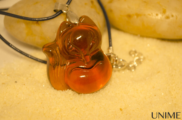 Red Foxy Lady Pendant - Unime Crystal Jewellery Shop - Semi-precious gemstone bracelets and necklaces - offer lucky charms